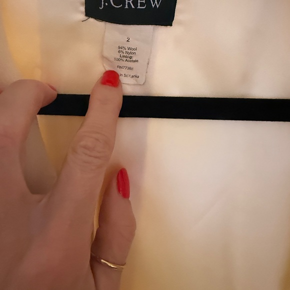 J. Crew Women's Elegant Cream Pea Coat - Picture 2 of 4